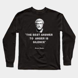Stoic Quote by Marcus Aurelius Long Sleeve T-Shirt